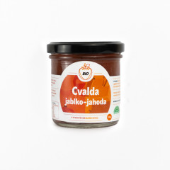 Zdravá svačinka BIO CVALDA - jablko s jahodou